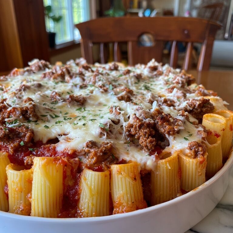 Baked Ziti with Ground Beef and Ricotta Recipe