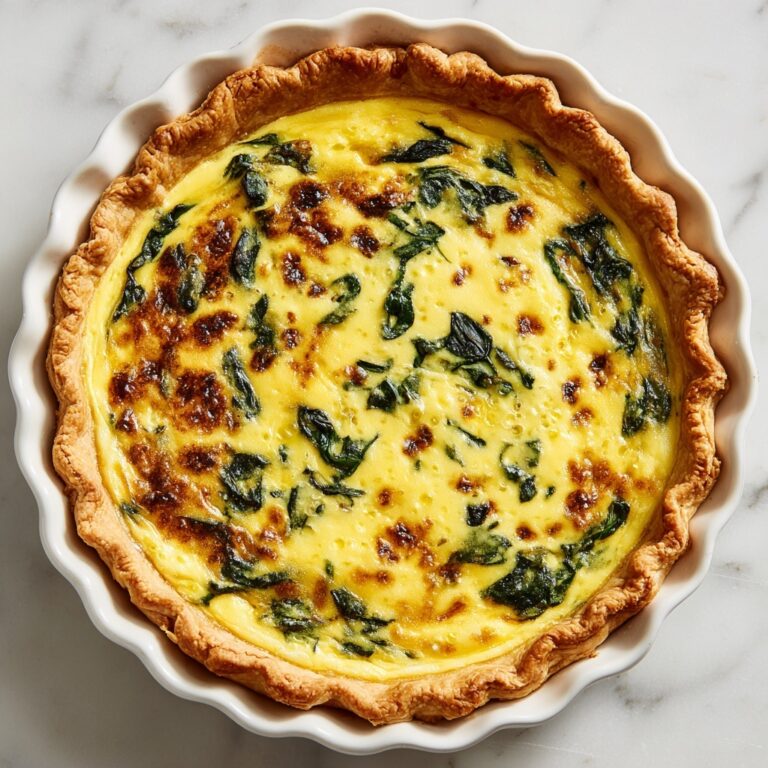 Pumpkin and Spinach Quiche Recipe