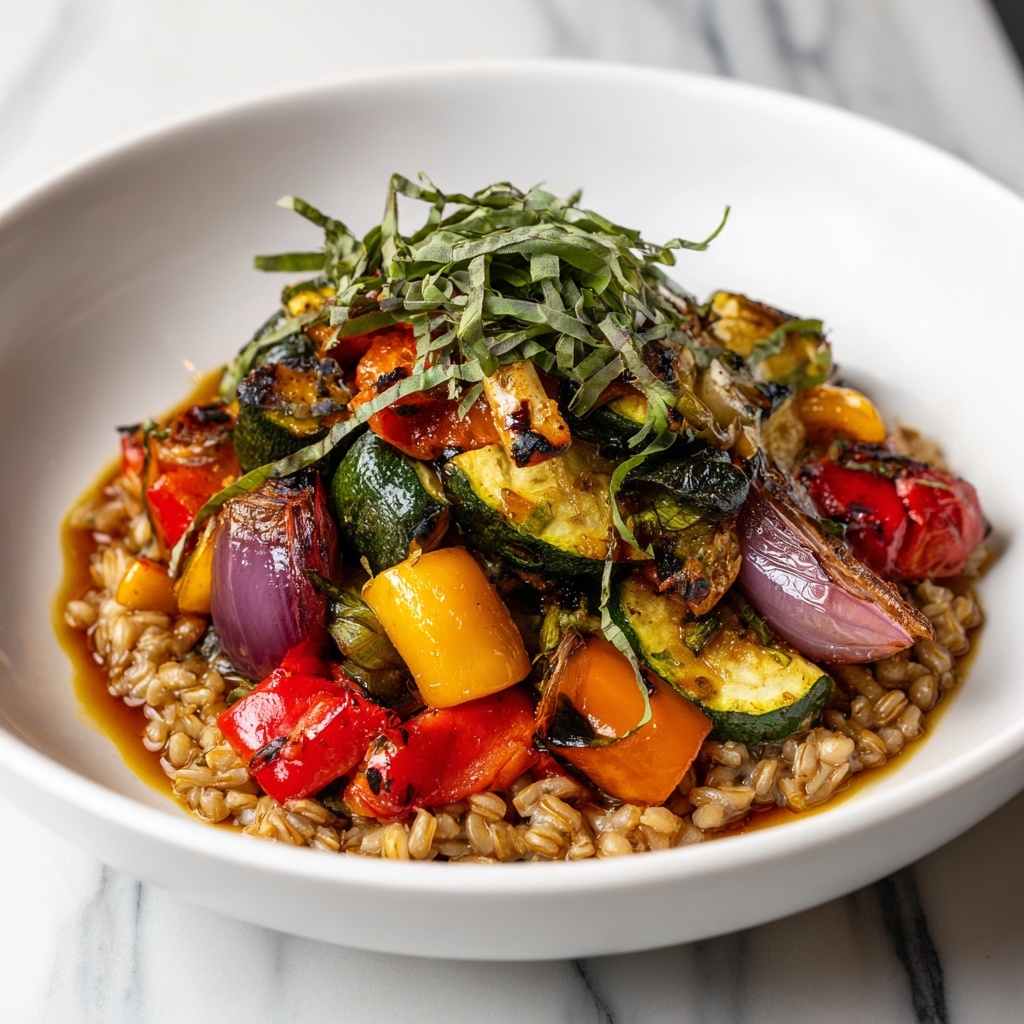 Roasted Vegetable and Farro Salad Recipe - Recipe Image