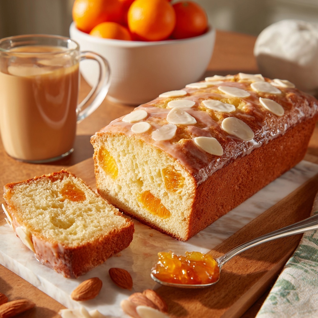 Sticky Apricot & Almond Cake with Honey Drizzle Recipe - Recipe Image