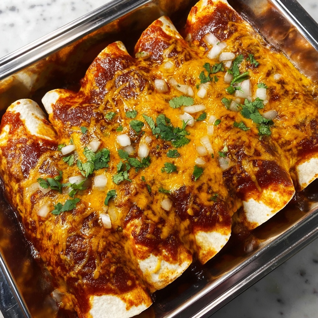 Easy Bean and Cheese Enchiladas Recipe - Recipe Image