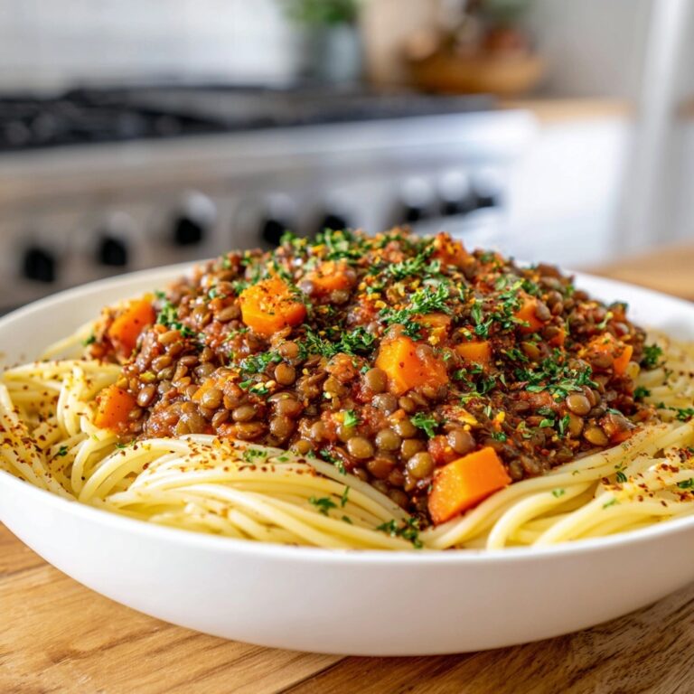 Vegan Lentil Bolognese Recipe