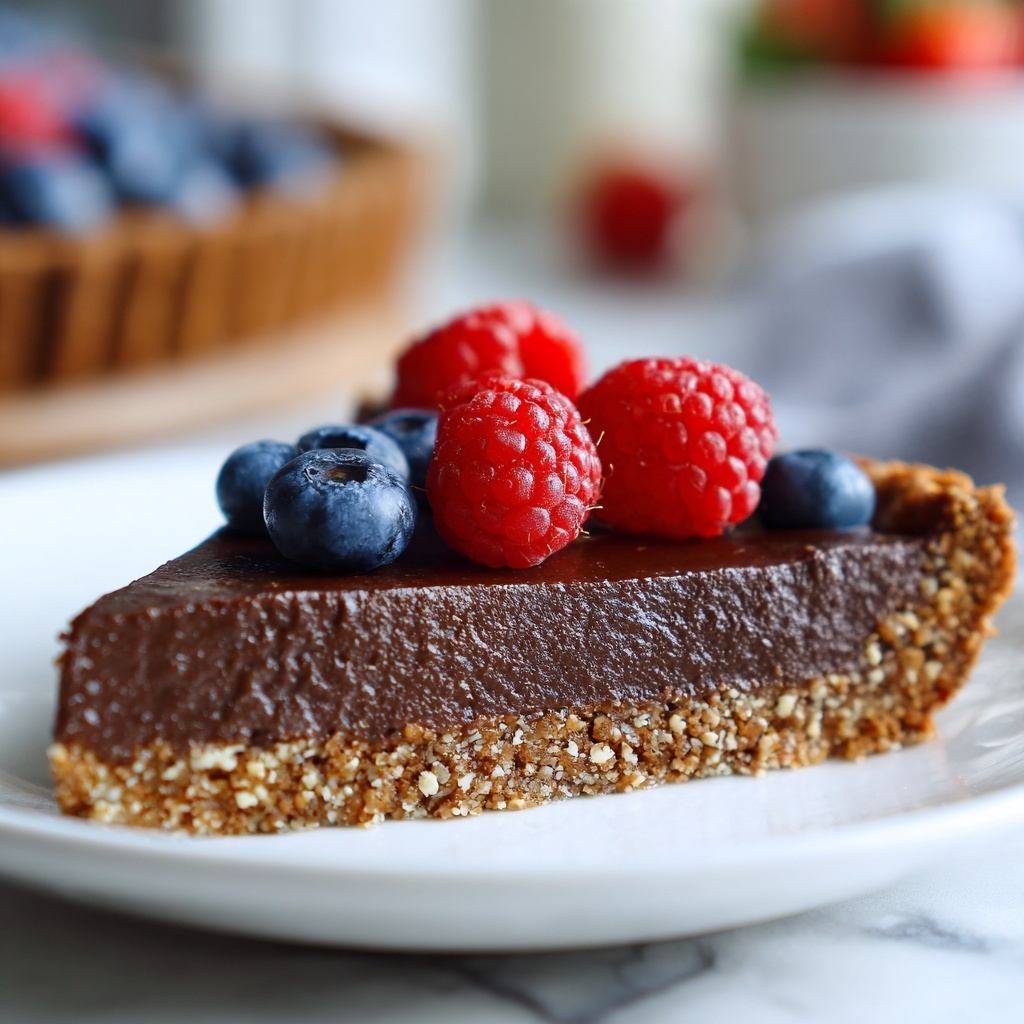 Vegan Chocolate Pie: 5 Steps to Pure Bliss Recipe - Recipe Image