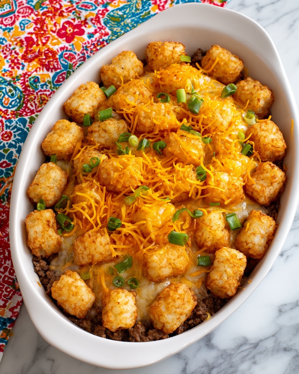 Cowboy Tater Tot Casserole Recipe - Recipe Image