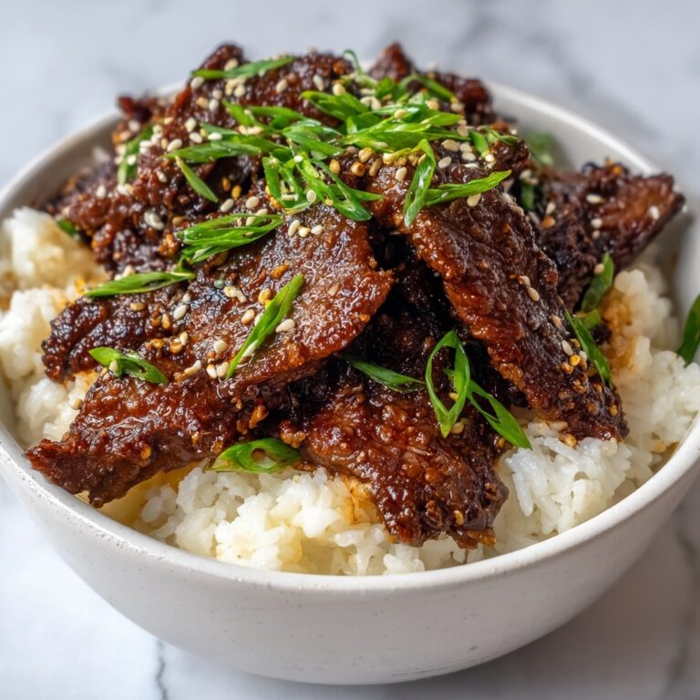 Crispy Beef Rice Bowl Recipe