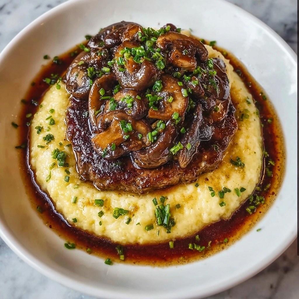 Salisbury Steak with Garlic Mash: 5 Comforting Flavors Recipe - Recipe Image