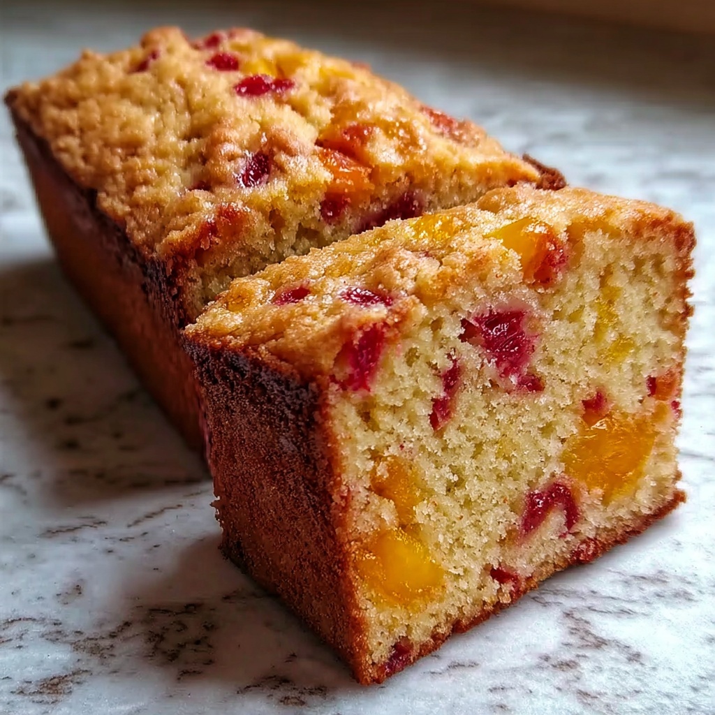 Peach Cobbler Pound Cake: A Comforting Slice of Nostalgia Recipe - Recipe Image