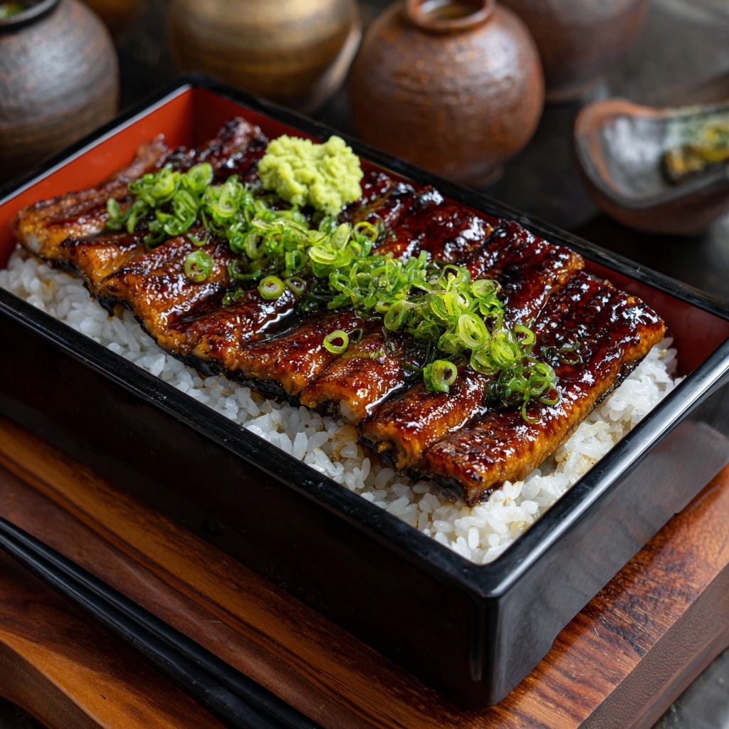 Savory Japanese Grilled Eel on Rice Recipe - Recipe Image