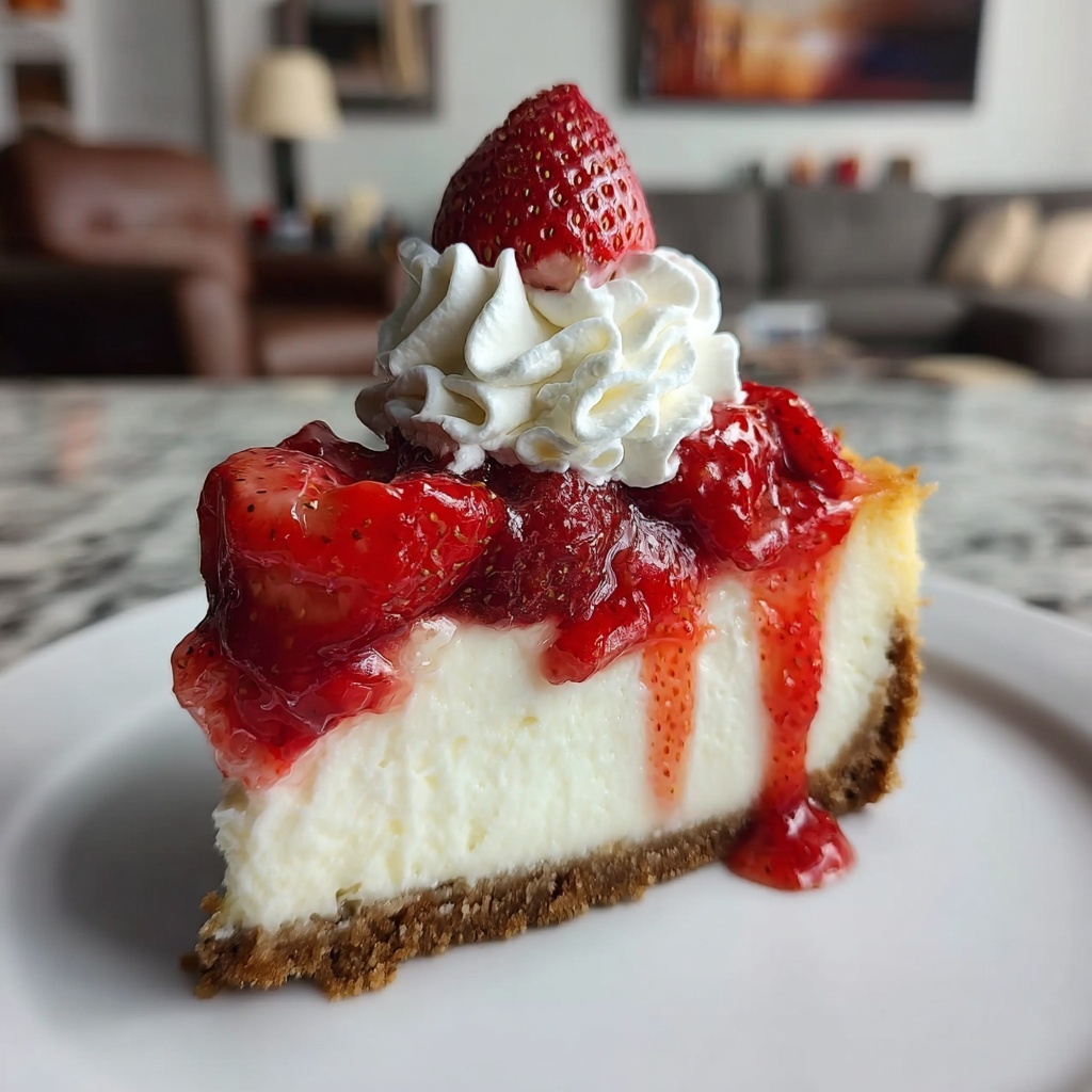 Strawberry Shortcake Cheesecake Recipe - Recipe Image