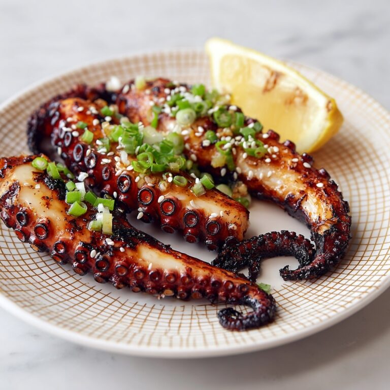 Japanese Grilled Squid with Soy-Miso Marinade and Lemon Recipe