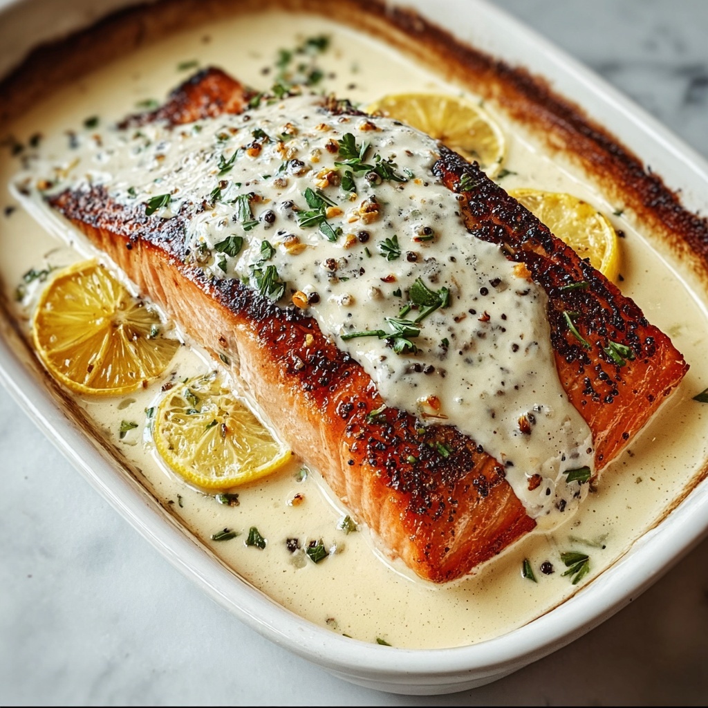 Baked Boursin Salmon: Effortless Elegance for Any Night Recipe - Recipe Image