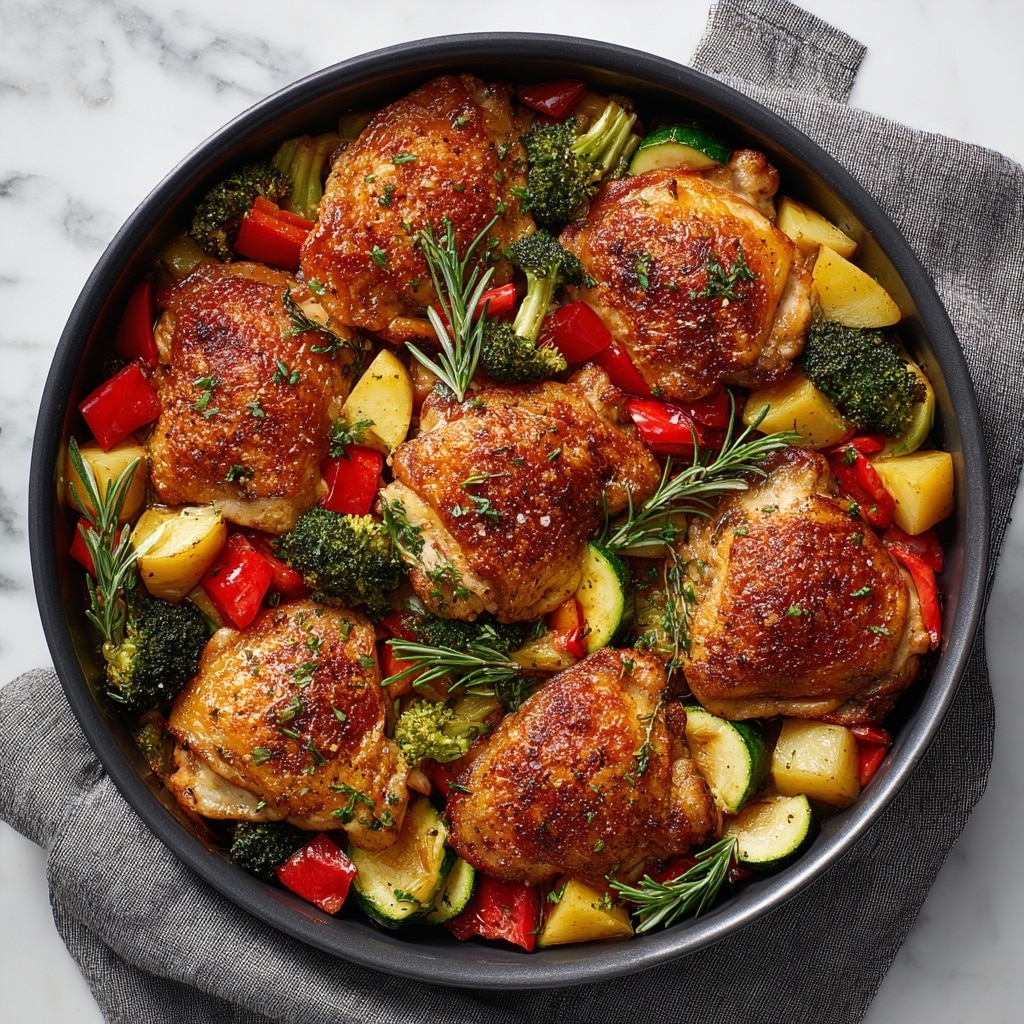 Healthy Chicken and Vegetable Skillet Recipe - Recipe Image