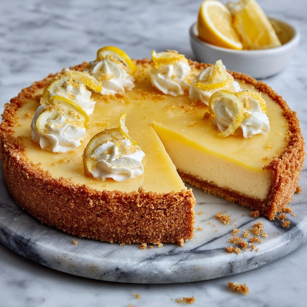 Vegan Lemon Tart with Lemon Curd and Coconut Cream Garnish Recipe - Recipe Image