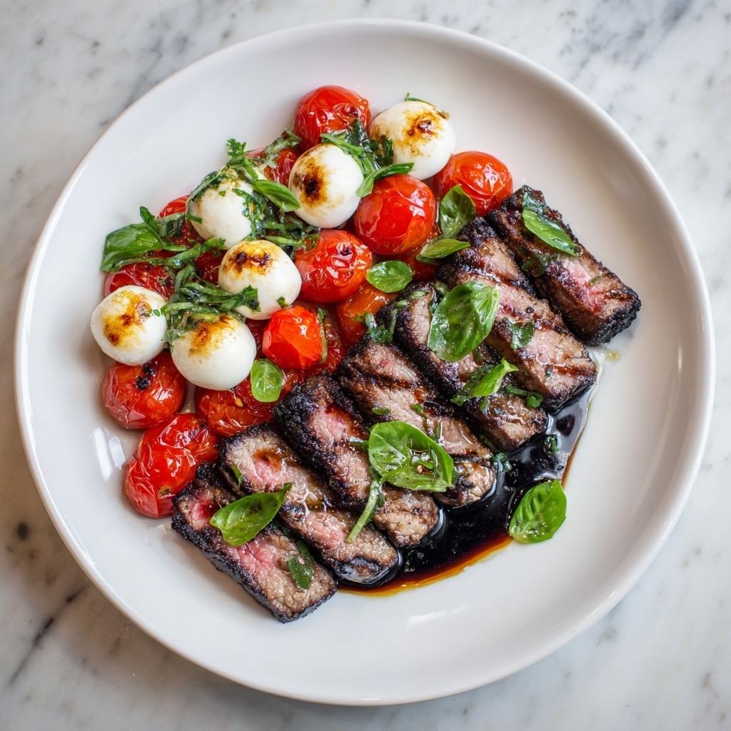 Balsamic Caprese Grilled Flank Steak Recipe - Recipe Image
