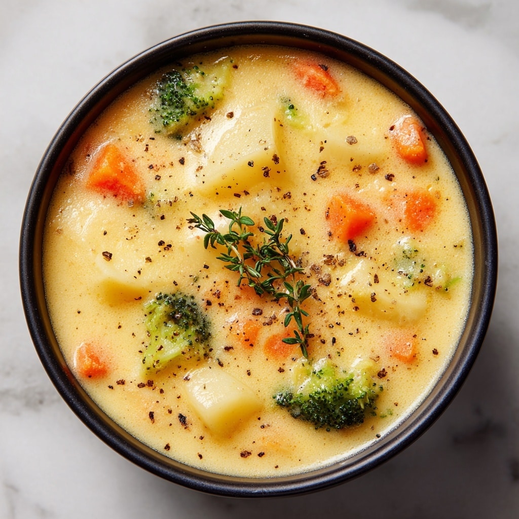 Broccoli Potato Cheese Soup Recipe - Recipe Image