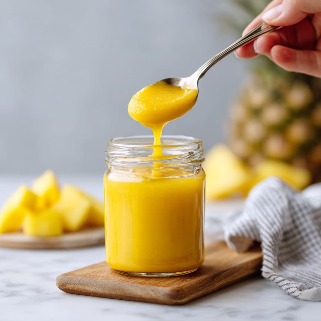 Easy Pineapple Curd (Eggless & Dairy-Free) Recipe - Recipe Image