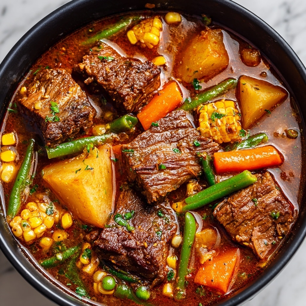 Hearty Beef Vegetable Soup Recipe - Recipe Image