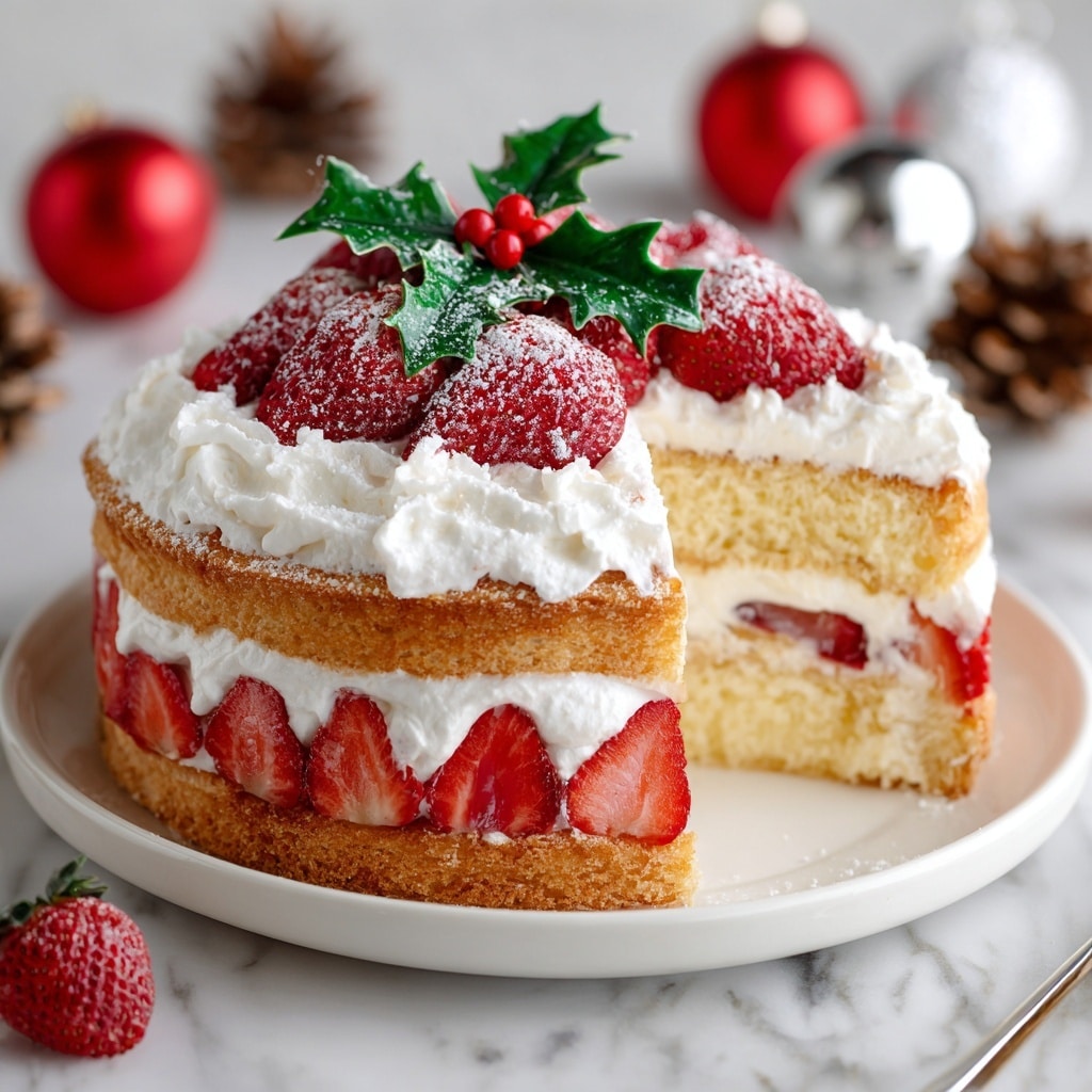 Japanese Strawberry Shortcake (Christmas Version) Recipe - Recipe Image
