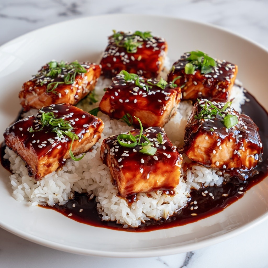 Honey Garlic Salmon Bites Recipe - Recipe Image