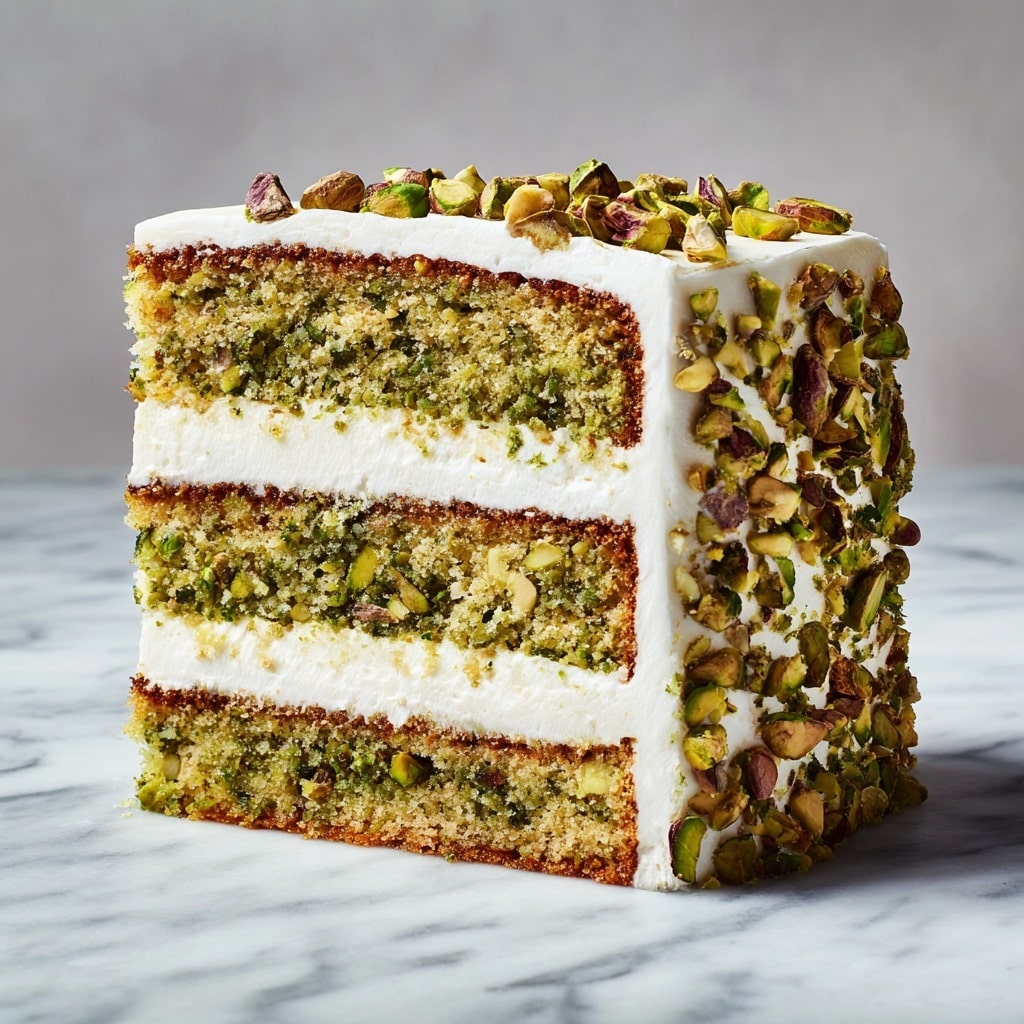 Irresistible Pistachio Mascarpone Layer Cake Recipe - Recipe Image