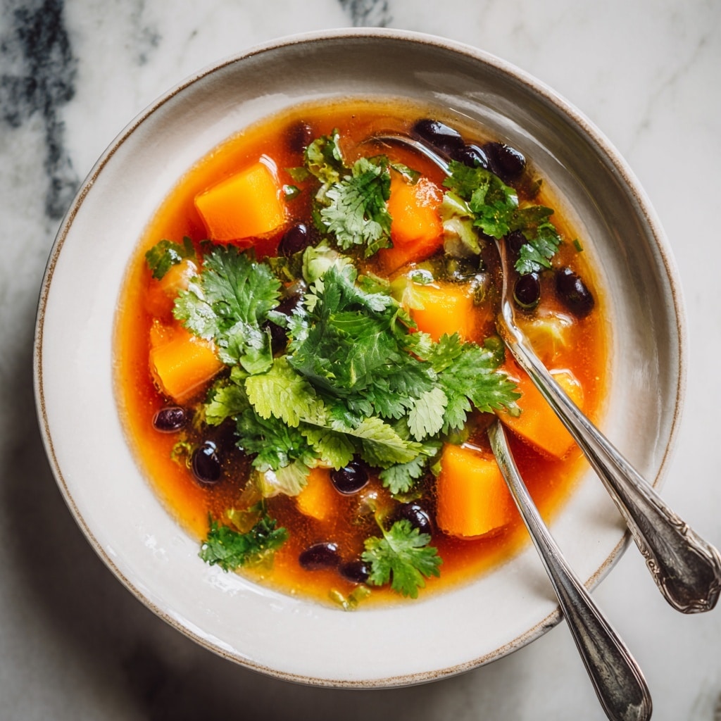 Sweet Potato and Black Bean Soup Recipe - Recipe Image