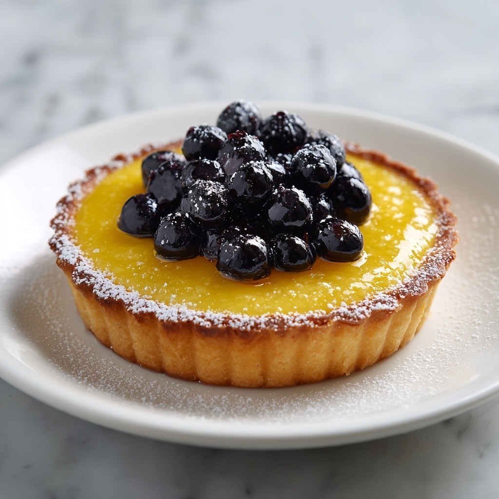 Blueberry Lemon Curd Tart Recipe - Recipe Image