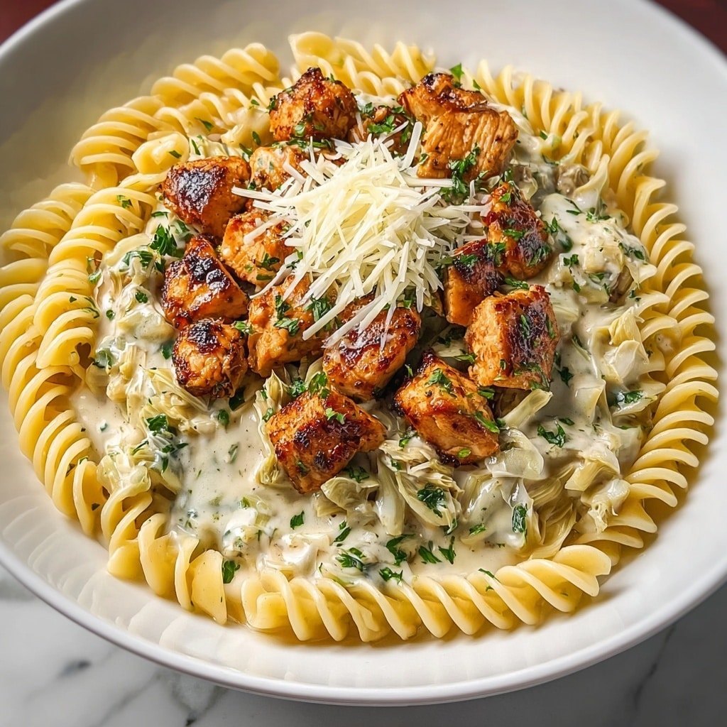 Creamy Chicken Artichoke Pasta Recipe