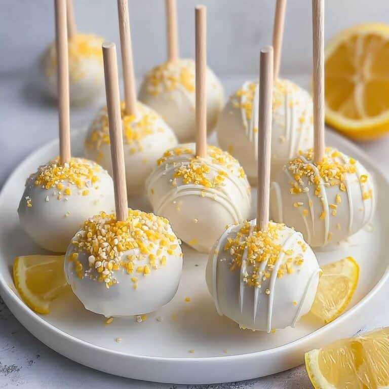 Mascarpone Dream Cake Pops with Sparkling Citrus Drizzle Recipe