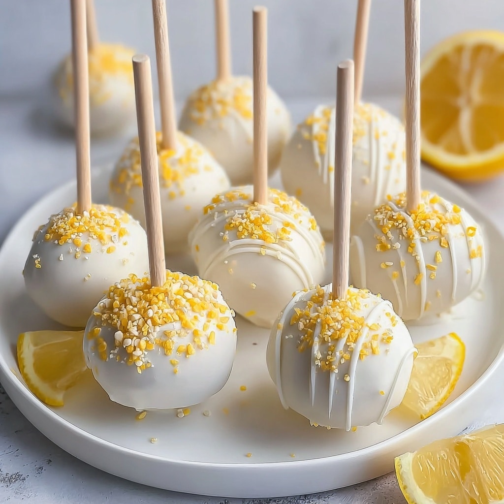 Mascarpone Dream Cake Pops with Sparkling Citrus Drizzle Recipe
