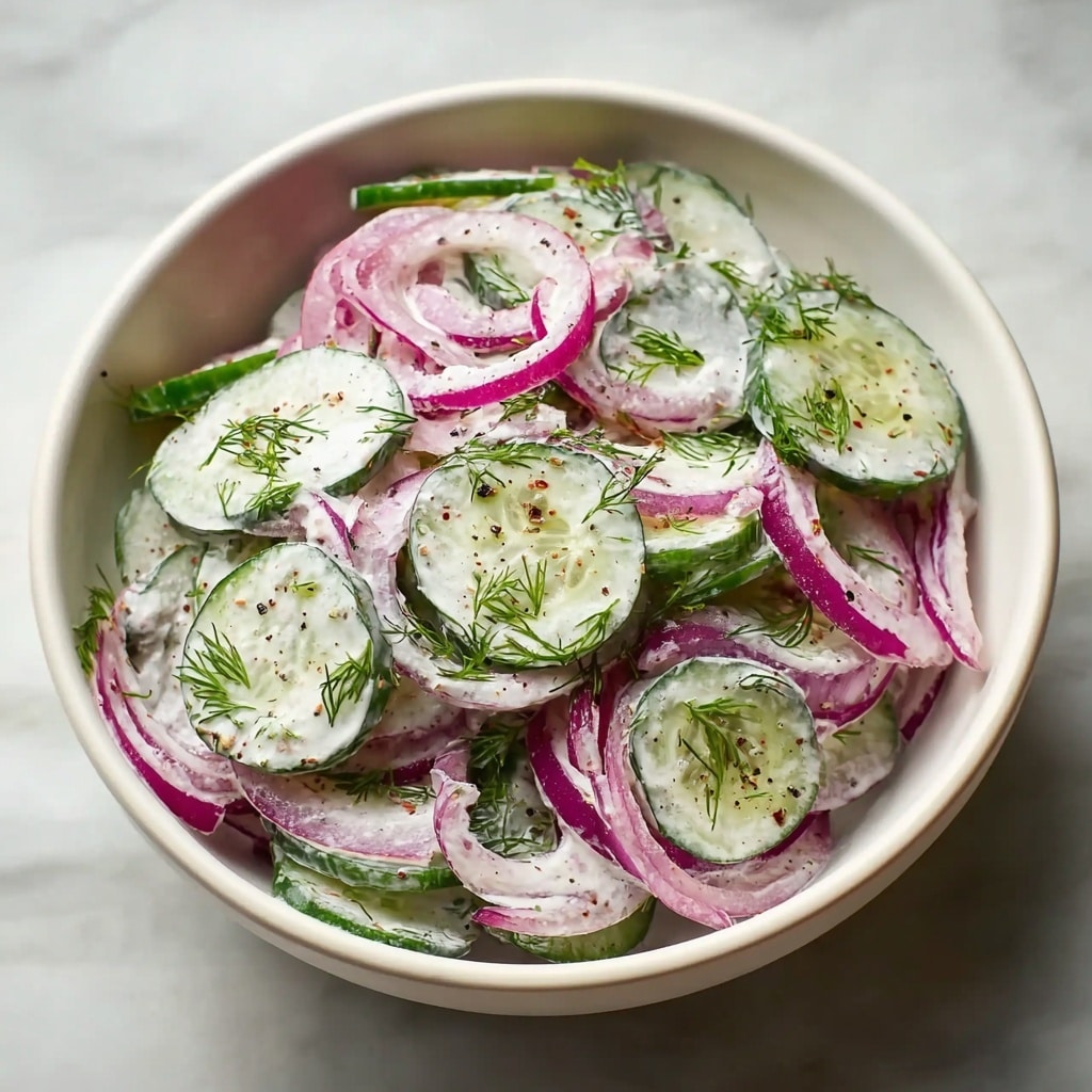 Creamy Cucumber Salad Recipe - Recipe Image
