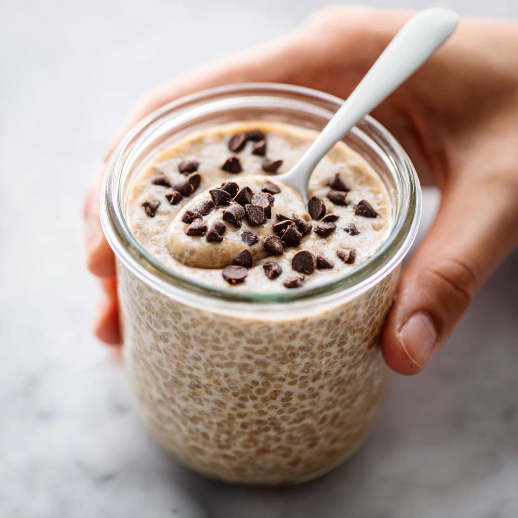 Peanut Butter Cookie Dough Overnight Oats Recipe - Recipe Image