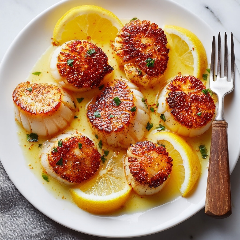 Lemon Butter Seared Scallops Recipe - Recipe Image