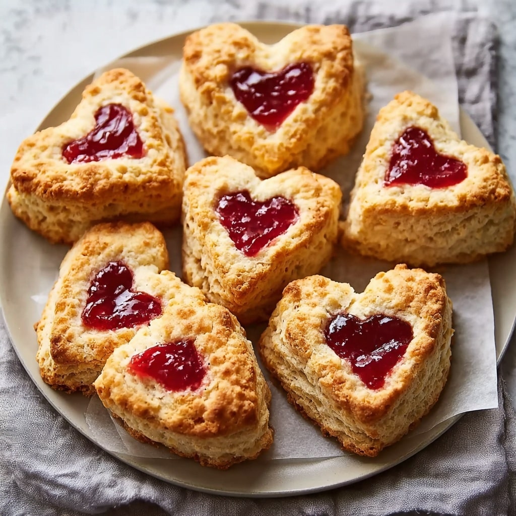 Heart-Shaped Savory Cheese and Herb Scones Recipe