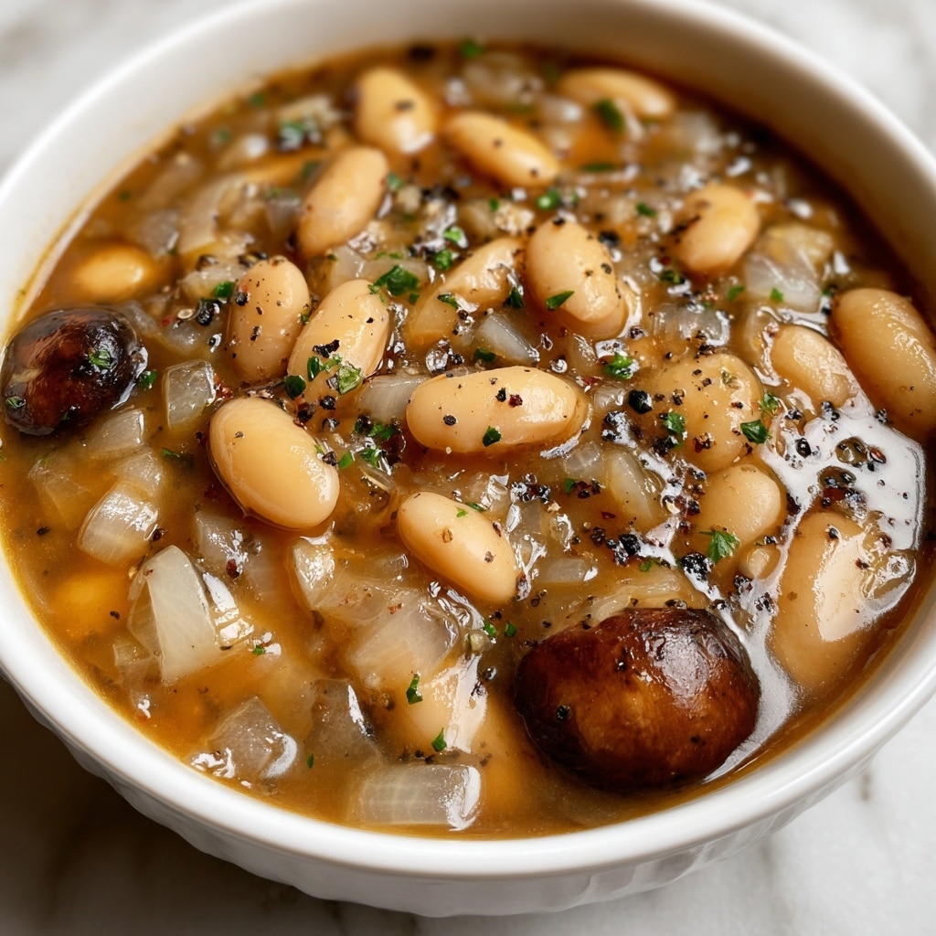 Earthy Mushroom and White Bean Stew Recipe