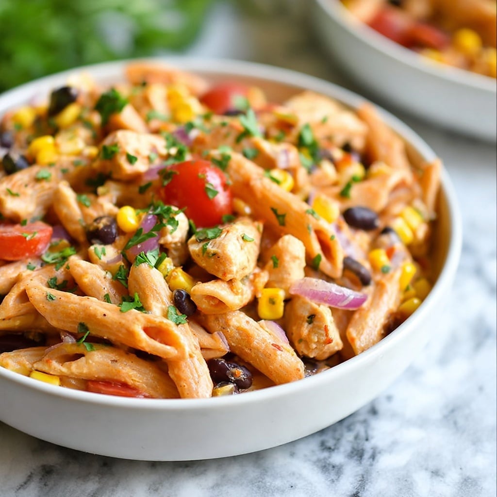BBQ Ranch Chicken Pasta Salad Recipe
