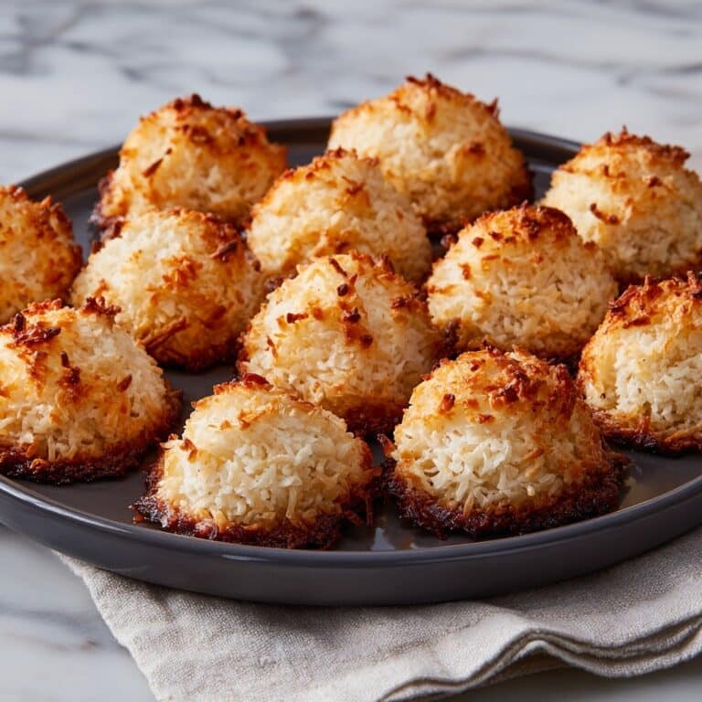 Coconut Macaroons with Optional Chocolate Dipping Recipe