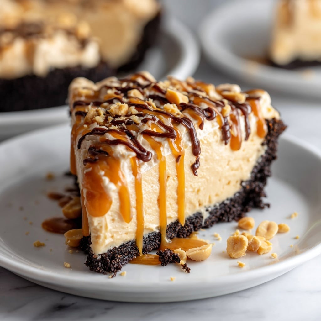 No Bake Cream Cheese Peanut Butter Pie Recipe - Recipe Image