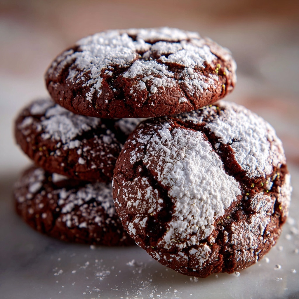 Mocha Crinkle Cookies Recipe - Recipe Image