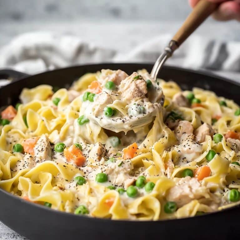 Chicken Pot Pie Noodle Casserole Recipe