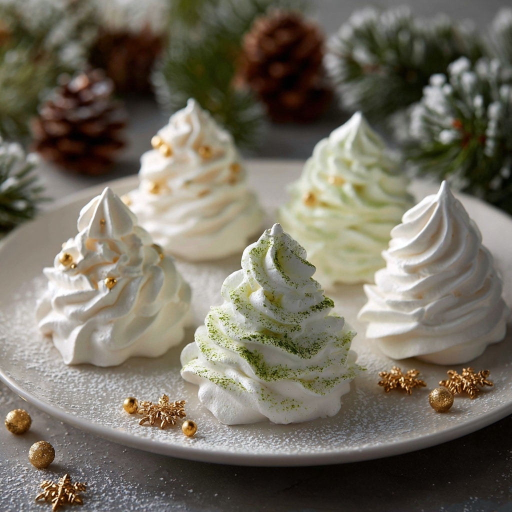 Christmas Meringue Cookies Recipe - Recipe Image