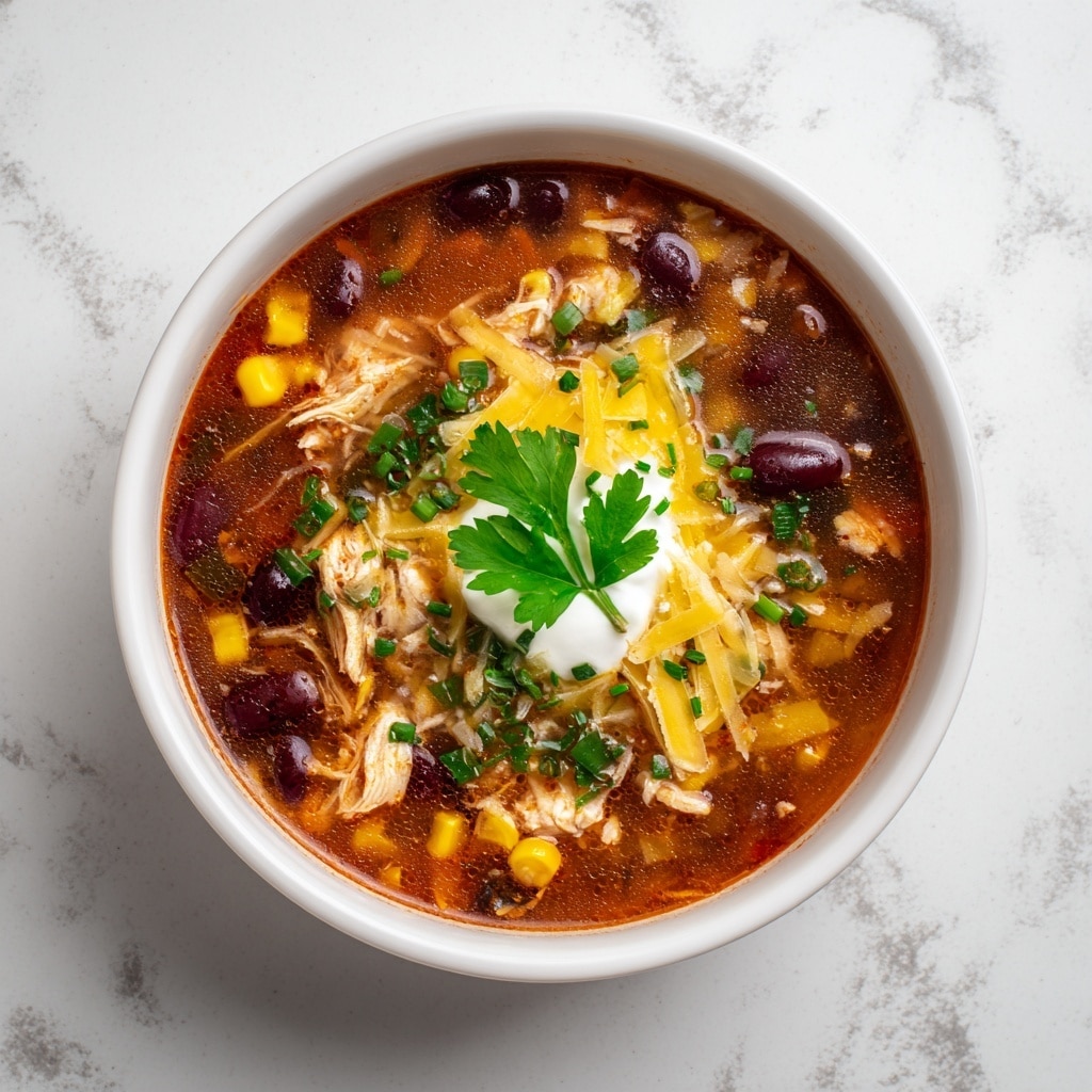 Slow Cooker Chicken Taco Soup Recipe - Recipe Image