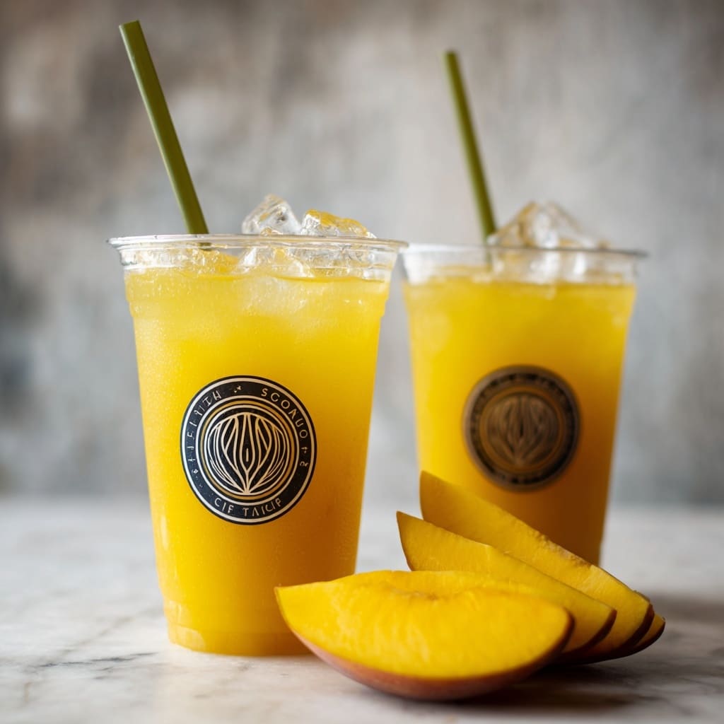 Iced Peach Green Tea Lemonade Recipe - Recipe Image