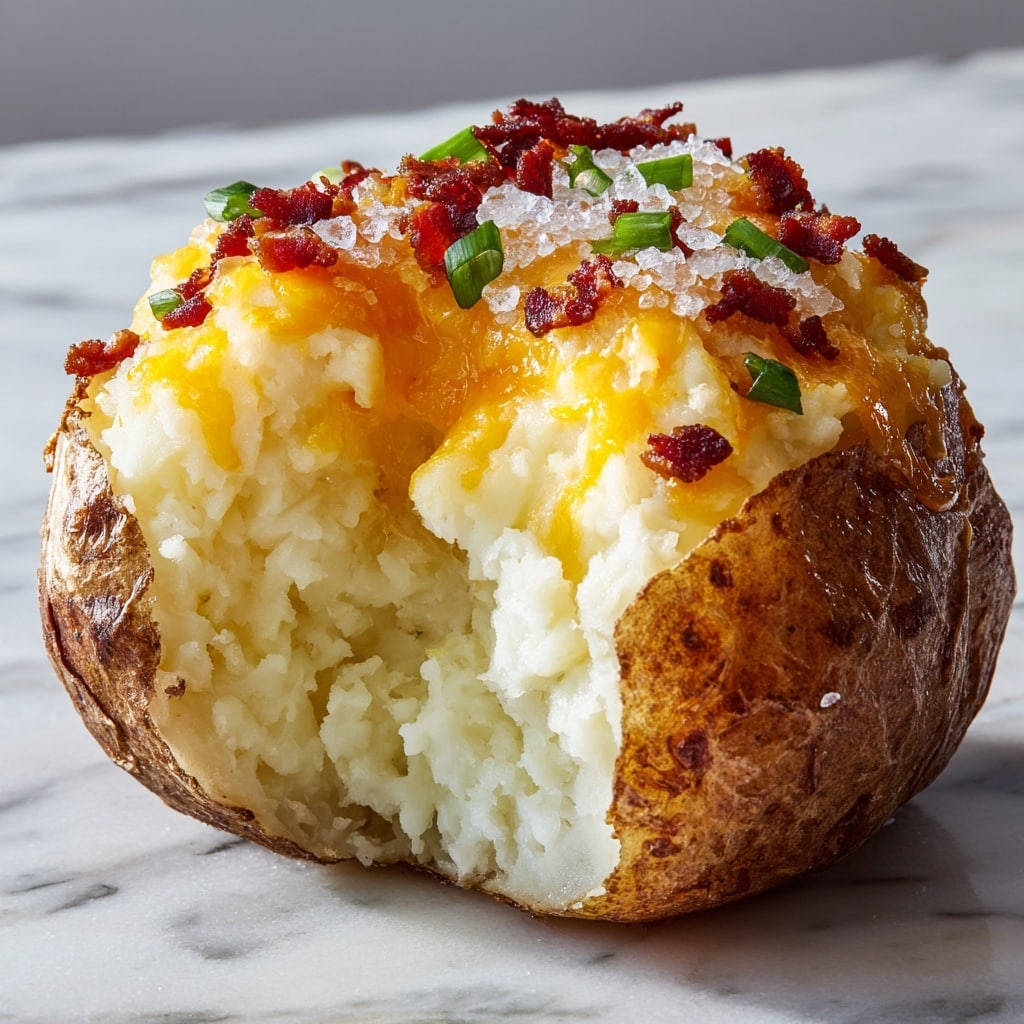 Grilled Baked Potatoes with Olive Oil and Sea Salt Recipe - Recipe Image