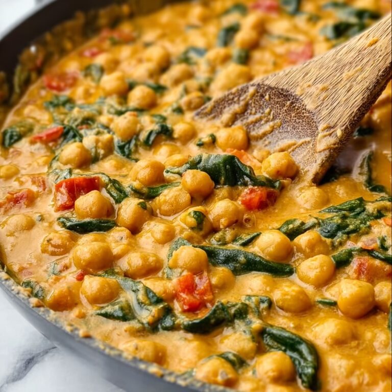 Creamy Sun-Dried Tomato Chickpeas Recipe