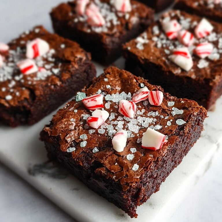 Peppermint Hot Chocolate Brownies Recipe