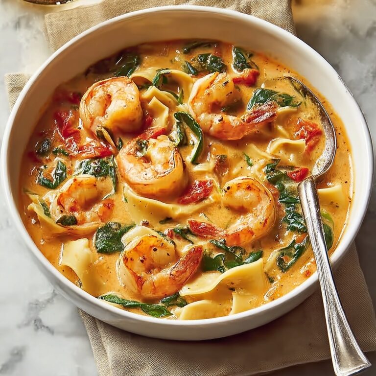 Best Creamy Shrimp Tuscan Fettuccine Recipe