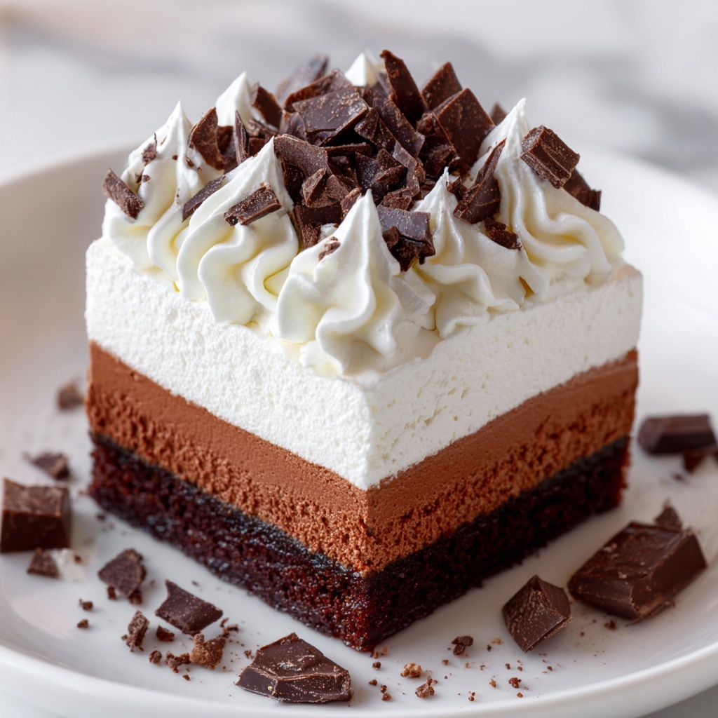 Triple Chocolate Mousse Cake Recipe - Recipe Image