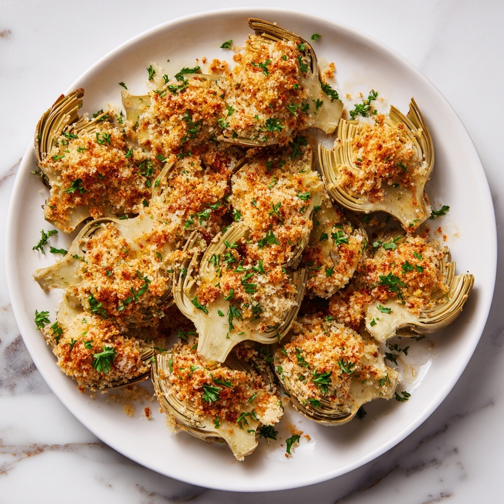 Crispy Parmesan Artichoke Hearts: A Crunchy Delight at Home Recipe - Recipe Image