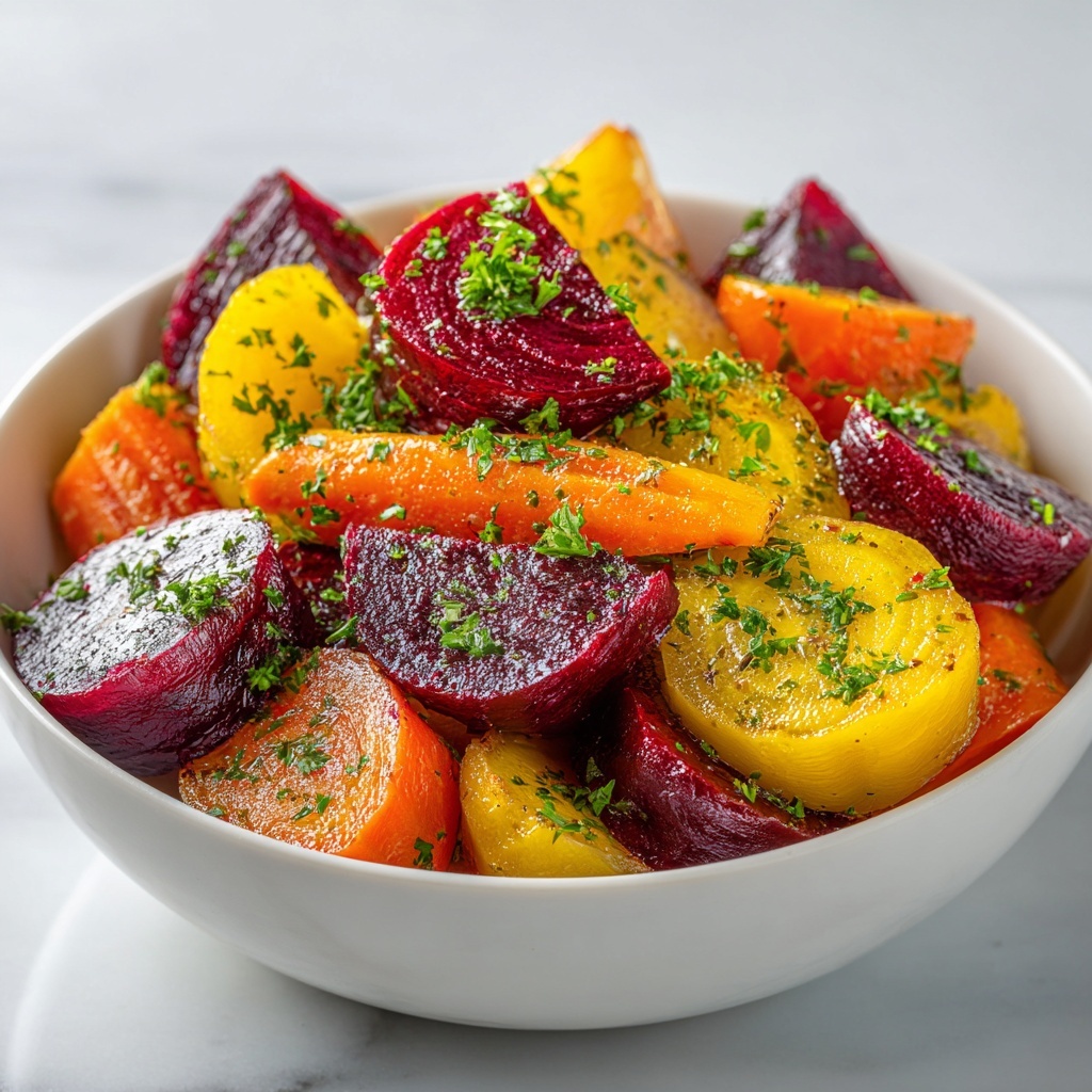 Roasted Beets and Carrots with Maple Vinaigrette Recipe - Recipe Image