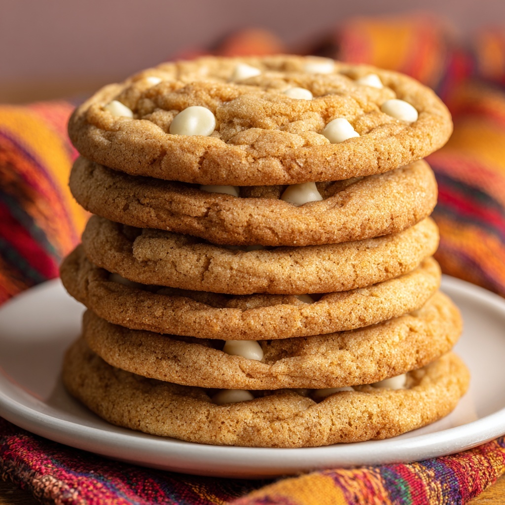 Pumpkin White Chocolate Chip Cookies Recipe - Recipe Image